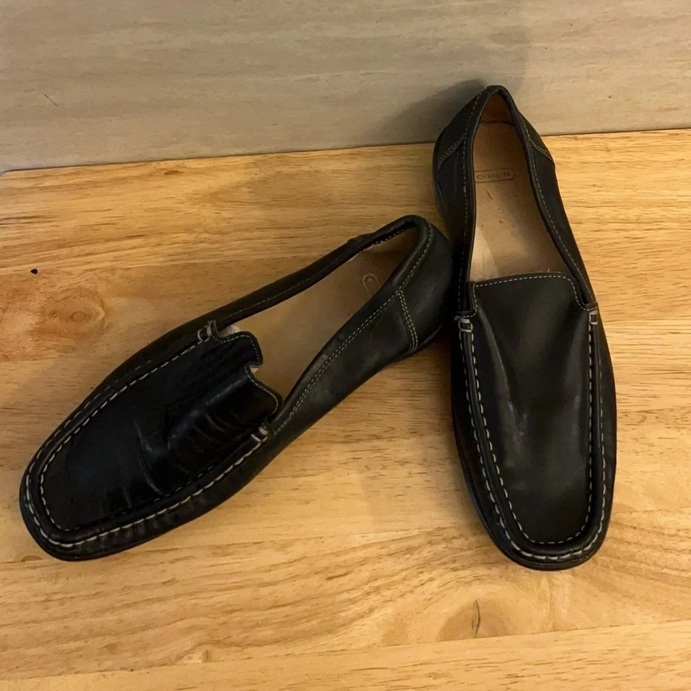 Coach Lianna Loafers Slip-On Moccasins, soft black